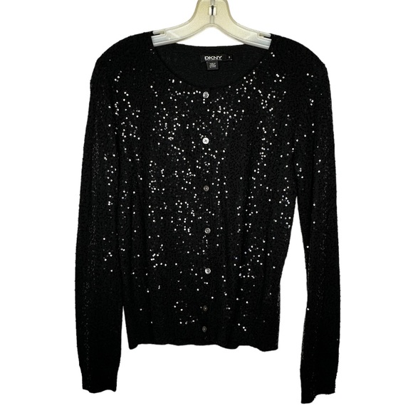 DKNY‎ Donna Karan New York Silk Cashmere Cardigan Sweater - Picture 1 of 5